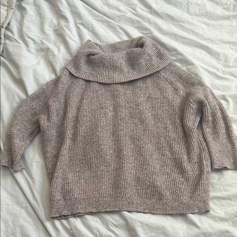 Chicos cowl neck slouchy sweater size large